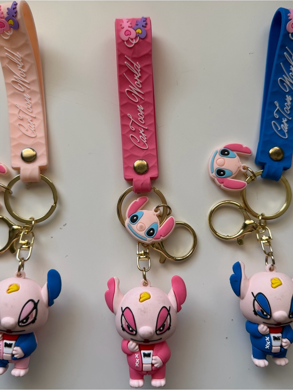 Disney Lilo & Stitch Keychain Lot of (3)